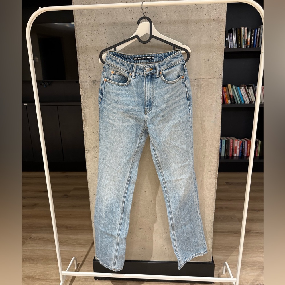 Alexander Wang stacked jeans